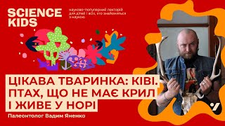 Цікава тваринка: ківі. Птах, що не має крил і живе у норі. Орнітолог Вадим Яненко