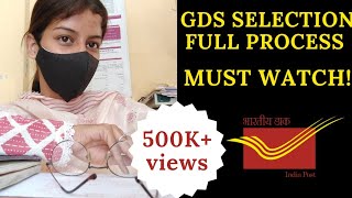 GDS SELECTION WHOLE PROCESS || GDS MUST WATCH BEFORE JOING @Sejaldishawer@IndiaPostOfficeGDSCORNER