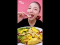 asmr mukbang เสียงกิน ผักอบกรอบ ผลไม้อบกรอบ ผักกรอบ ผลไม้กรอบ •eating sound•saw ซอว์