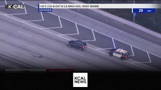 Stolen vehicle suspect arrested after hour-long high-speed chase through LA County