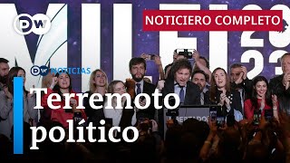 DW Noticias del 14 de agosto: Triunfo de Javier Milei sacude tablero electoral [Noticiero completo]