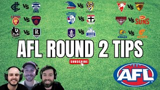 AFL Round 2 Tips \u0026 Predictions