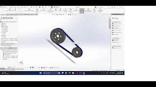 Hướng dẫn vẽ bộ truyền động đai trên Solidworks - Belt drive, Belt transmission