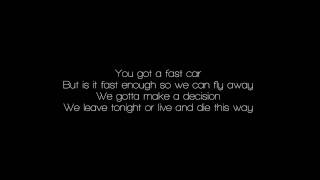 Fast Car - Tracy Chapman ( cover with lyrics )