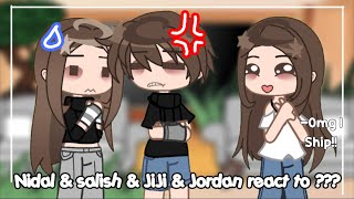 Nidal & Salish & JiJi & Jordan react to ??? || 2X || audio problems