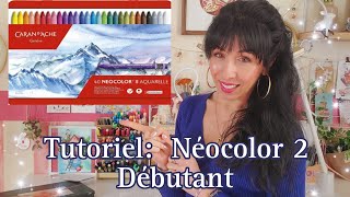 Tutoriel Néocolor 2 pour débutant.  coloriage pour adulte