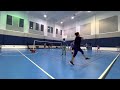 Stan / janny boy vs opponents badminton game