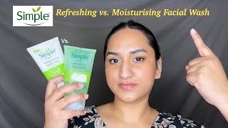 Simple REFRESHING vs. MOISTURISING facial wash || Which one you should use🤔