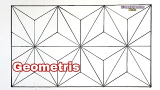 🔴Belajar Cara Menggambar Ragam Hias Geometris Yang Mudah Sekali