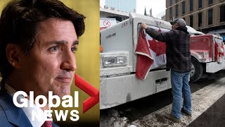 Trudeau won't commit to negotiate with truckers, says deploying army not "in the cards right now"