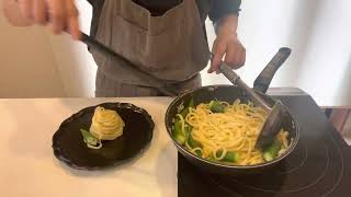 オシャレなパスタの盛り付け方