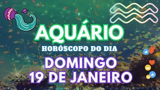 ♒ AQUÁRIO, CUIDADO 💘 VAI ACONTECER NESTE DOMINGO 19 DE JANEIRO DE 2025!