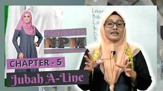 CHAPTER 5 - CARA BUAT POLA LENGAN KAF JUBAH A LINE