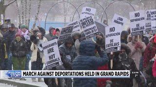 On Trump’s Inauguration Day, protestors in GR call for no deportations