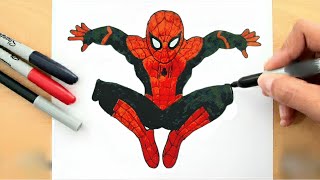 How to draw Spider Man || Spider Man Drawing step by step.....