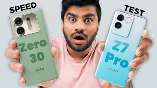 iQOO Z7 Pro 5g vs Infinix Zero 30 5G SPEED Test Comparison - Crazy Results🤯