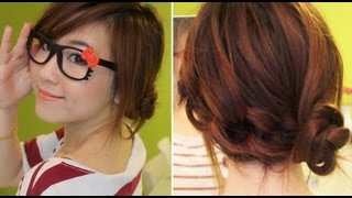 3 Min Cute Knotted Hairstyle