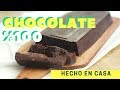 Como hacer CHOCOLATE CASERO - receta %100 cacao