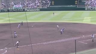 西日本短大付 山下航輝くんがフルベースから2点タイムリーヒット（2024年8月9日 甲子園1回戦 金足農業 対 西日本短大付）