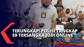 Detik-detik Basecamp Judi Online Digerebek Polisi, 59 Orang Ditangkap