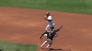 COL@SD: Perdomo rolls DP to escape bases loaded jam