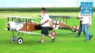 GIGANT 3 X AVIATIK RC SCALE MODEL OLDTIMER BIPLANE FLIGHT TEAM ITALIA EUROFLUGTAG AERO CLUB RHEIDT