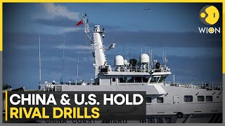 China & US hold rival military drills in disputed South China Sea | Latest English News | WION
