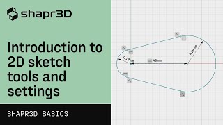 Introduction to 2D sketch tools and settings: Motorcycle Cover Design part 1 | Shapr3D Basics