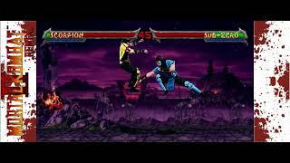 Scorpion vs Sub-Zero #retroarcade #arcade #sega #snes #retro #mugen