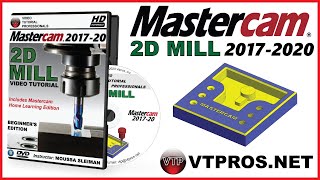 MASTERCAM 2017-2020 - 2D MILL - FBM Mill 3rd Setup - vtpros.net (2019-2020)