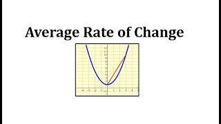 Average Rate of Change