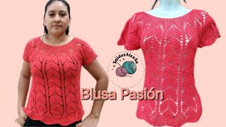 Blusa de hojas 🍀 Pasión. PARTE 1