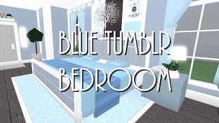 Roblox Welcome To Bloxburg Blue Tumblr Bedroom Videos - roblox room ideas bloxburg