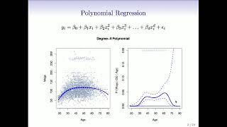 Statistical Learning: 7.1 Polynomials and Step Functions