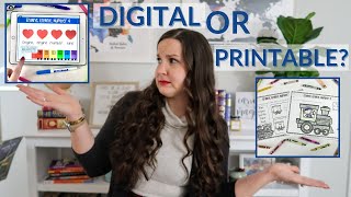 DIGITAL OR PRINTABLE RESOURCES?? What products you should be creating on Teachers Pay Teachers