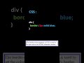 border color property | css | webdevelopment | theelitecode | #shorts