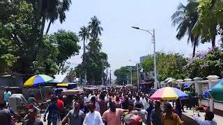 আজিজুল বারী হেলালসহ কারাবন্দি নেতা কর্মীদের মুক্তির দাবিতে খুলনা জেলা ও মহানগর বিএনপির বিক্ষোভ মিছিল