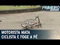 Motorista mata ciclista e foge a pé após acidente | Primeiro Impacto (11/01/21)