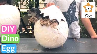 How To Make Giant Dinosaur Eggs Using Paper Mache | DIY Dinosaur Eggs | Easy DIY For Kids | Kids Fun