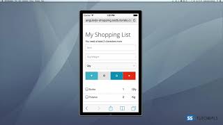 Shopping List with AngularJS, PHP and SQLite - learn Web Development