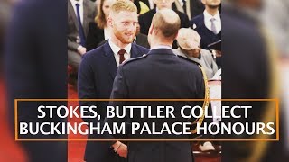 STOKES, BUTTLER COLLECT BUCKINGHAM PALACE HONOURS