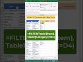 How to Filter Data with Dynamic Array Function: Excel Guide #excelshorts
