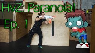 CQB Nerf Gameplay #3 - Humans vs. Zombies: Paranoia! [Rival Apollo, Nerf Hammershot]