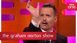 Johnny Depp dressed up as Jack Sparrow at Disneyland - The Graham Norton Show: 2017 - BBC One