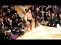 20160112 2016大相撲初場所 勝ち名乗りを受ける日馬富士 harumafuji receiving a winning name