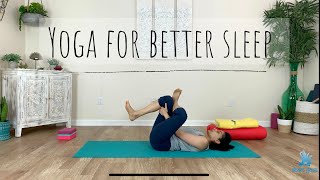 Yoga for better sleep -  Aham Yoga | Yoga with Aru |