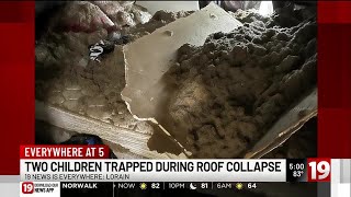 Sibling protects 2-year-old when ceiling collapses inside Lorain apartment