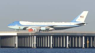 エアフォースワン(Air Force One) 羽田空港への着陸 2019年5月25日 4K