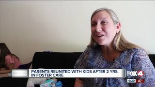 Parents reunited with kids after 2 years in foster care