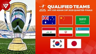 🟠 Quarter-Finals AFC U20 ASIAN CUP 2025: All Teams Qualified